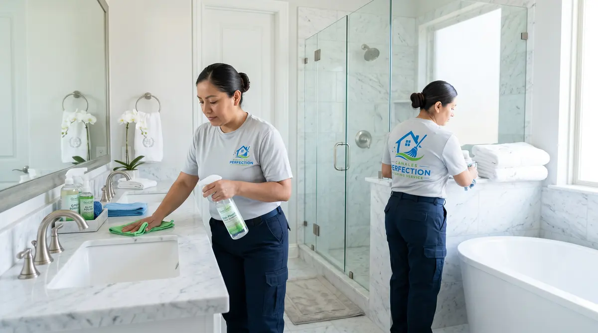 Bathroom Cleaning & Sanitizing — Canales Perfection