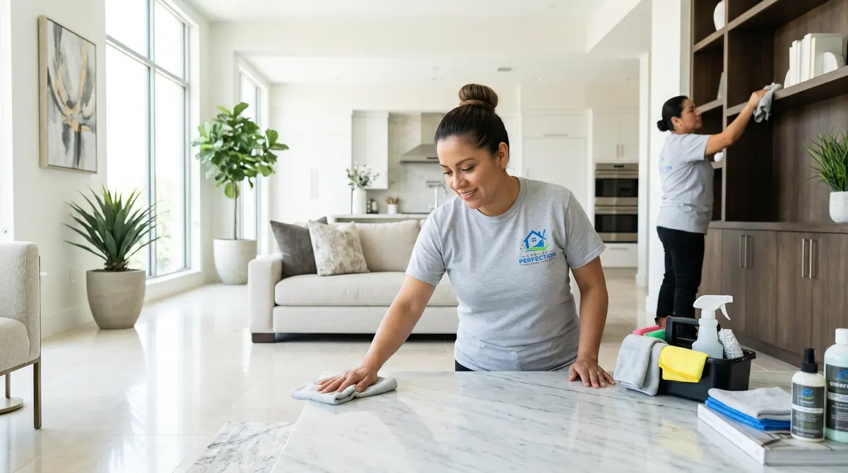 Bright, freshly cleaned living room — General Cleaning by Canales Perfection